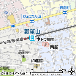 パピーホーム瓢箪山店周辺の地図