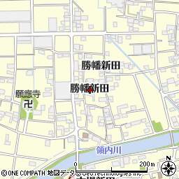 愛知県稲沢市平和町勝幡新田周辺の地図