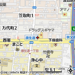 愛知県名古屋市西区康生通周辺の地図