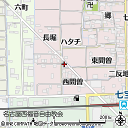 愛知県あま市富塚ハタチ周辺の地図