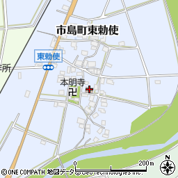 東勅使公民館周辺の地図