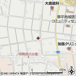 愛知県愛西市草平町新開19周辺の地図