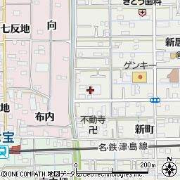 愛知県あま市新居屋鶴田142周辺の地図