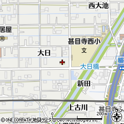 ファミリーマート新居屋大日店周辺の地図