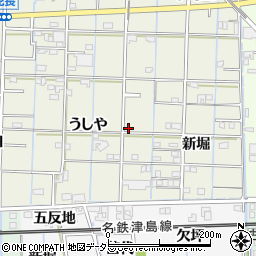 愛知県あま市花長うしや68-10周辺の地図