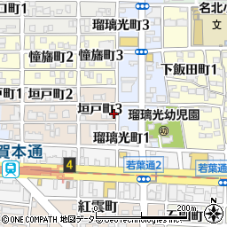 愛知県名古屋市北区垣戸町3丁目7周辺の地図