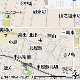 愛知県あま市木田北出32周辺の地図