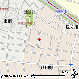 愛知県愛西市町方町八田野22周辺の地図
