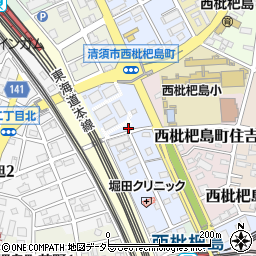 〒452-0034 愛知県清須市西枇杷島町日の出の地図