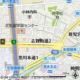 フクヤ洋菓子店周辺の地図