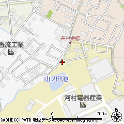 愛知県瀬戸市山の田町43周辺の地図