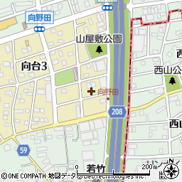 愛知県名古屋市守山区向台3丁目1708周辺の地図