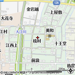 愛知県あま市金岩周辺の地図