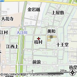 愛知県あま市金岩周辺の地図