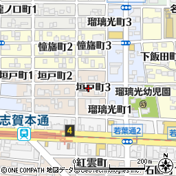 愛知県名古屋市北区垣戸町3丁目9周辺の地図