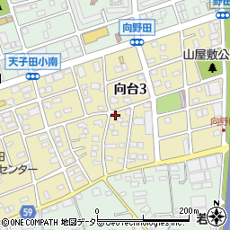 愛知県名古屋市守山区向台3丁目708周辺の地図