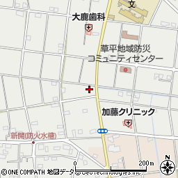 愛知県愛西市草平町新開28周辺の地図