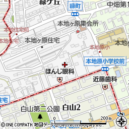 愛知県尾張旭市緑町緑ケ丘56-6周辺の地図