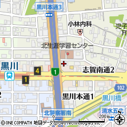 金券ショップＡＢＣ黒川店周辺の地図