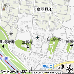 愛知県名古屋市守山区市場周辺の地図