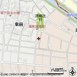 愛知県愛西市町方町八田野30周辺の地図