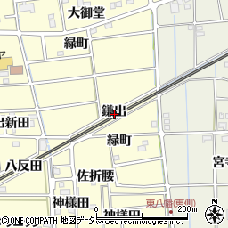 愛知県愛西市勝幡町鎌出周辺の地図