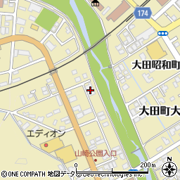 島根県大田市大田町大田山崎ロ-1177-1周辺の地図
