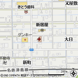 あま市役所　甚目寺西児童館周辺の地図