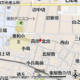愛知県あま市木田北出3周辺の地図