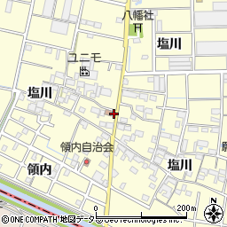 愛知県稲沢市平和町（杁分）周辺の地図