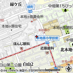 愛知県尾張旭市緑町緑ケ丘172周辺の地図