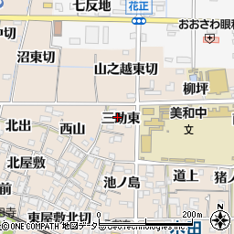 愛知県あま市木田三助東周辺の地図