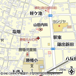 愛知県愛西市勝幡町駅東8周辺の地図