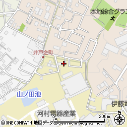 愛知県瀬戸市山の田町166周辺の地図