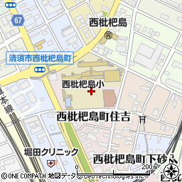 愛知県清須市西枇杷島町住吉周辺の地図