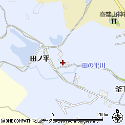 愛知県豊田市藤岡飯野町田ノ平周辺の地図