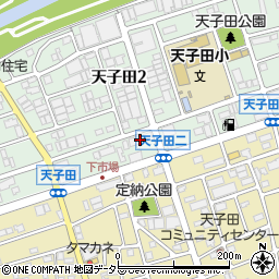 アビタシオン天子田周辺の地図