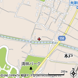 滋賀県大津市木戸1023-1周辺の地図