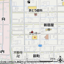 愛知県あま市新居屋鶴田91周辺の地図