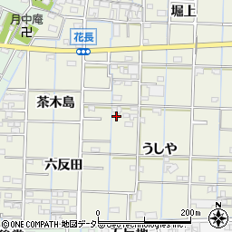愛知県あま市花長うしや1周辺の地図