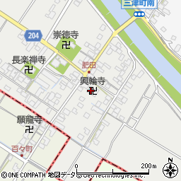 興輪寺周辺の地図