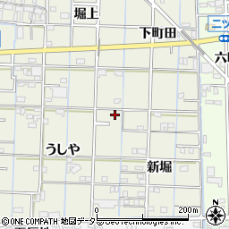 愛知県あま市花長うしや78周辺の地図