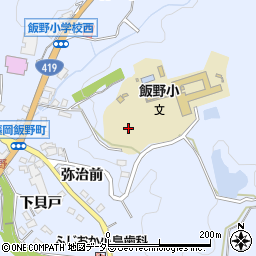 愛知県豊田市藤岡飯野町弥治前周辺の地図