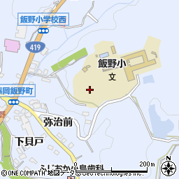 愛知県豊田市藤岡飯野町（弥治前）周辺の地図