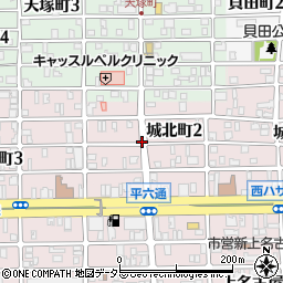 愛知県名古屋市西区城北町周辺の地図