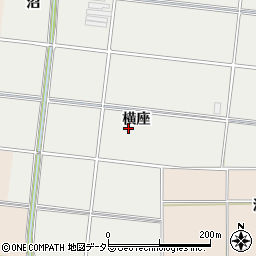 愛知県愛西市赤目町横座周辺の地図