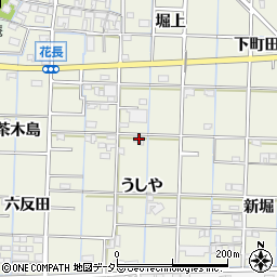 愛知県あま市花長うしや37周辺の地図