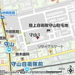 防衛省自衛隊愛知地方協力本部守山地域事務所周辺の地図