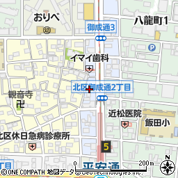 ドミノ・ピザ　御成通２丁目店周辺の地図
