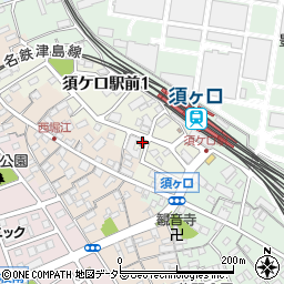 須ヶ口郵便局 ＡＴＭ周辺の地図